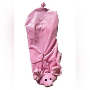 Dog Halloween Pink Velour Pig Costume, Size Medium 12-20 Pounds